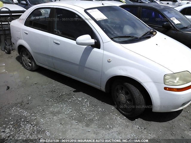 KL1TD52615B471108 - 2005 CHEVROLET AVEO LS WHITE photo 1