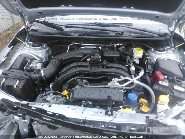 4S3GKAD62H3606259 - 2017 SUBARU IMPREZA PREMIUM PLUS SILVER photo 10