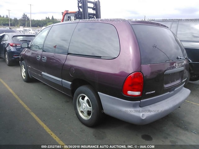 2B4GP44R2WR580440 - 1998 DODGE GRAND CARAVAN SE/SPORT PURPLE photo 3