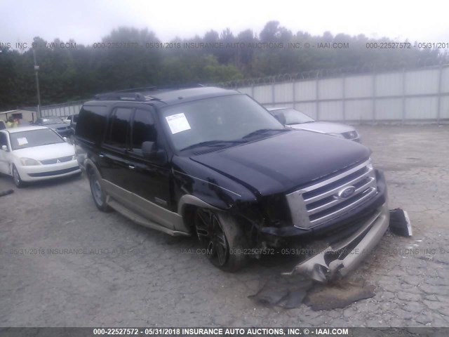 1FMFK17537LA31548 - 2007 FORD EXPEDITION EL EDDIE BAUER BLACK photo 1