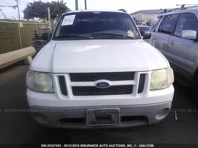 1FMZU67E13UB74085 - 2003 FORD EXPLORER SPORT TR  WHITE photo 6