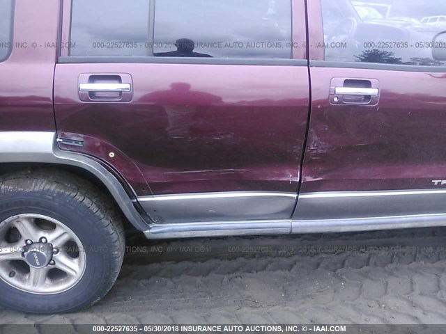 JACDJ58X4Y7J14856 - 2000 ISUZU TROOPER S/LS/LIMITED 勃艮第红 照片 6