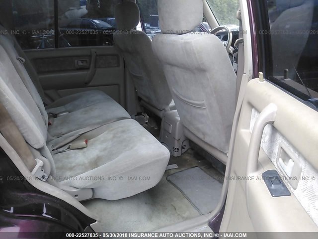 JACDJ58X4Y7J14856 - 2000 ISUZU TROOPER S/LS/LIMITED 勃艮第红 照片 8