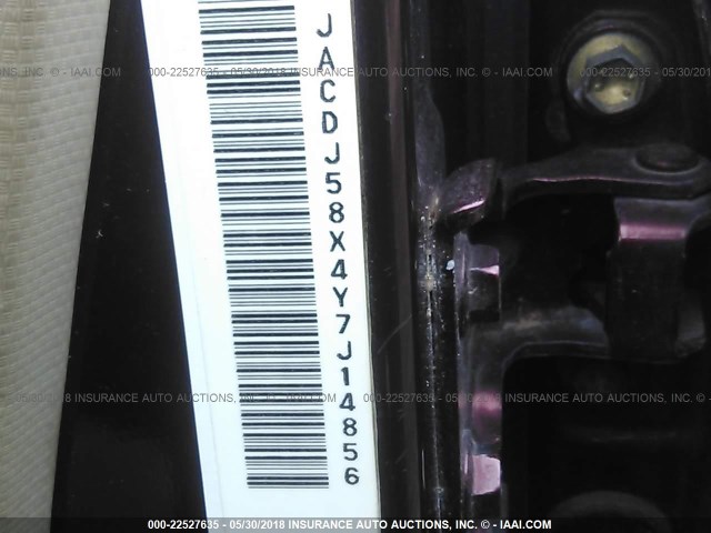 JACDJ58X4Y7J14856 - 2000 ISUZU TROOPER S/LS/LIMITED 勃艮第红 照片 9