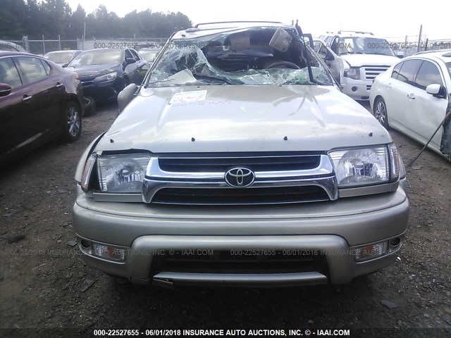 JT3GN87R520251042 - 2002 TOYOTA 4RUNNER LIMITED BEIGE photo 6