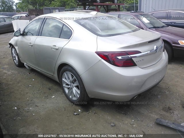 2G4GK5EX8G9134715 - 2016 BUICK REGAL GOLD photo 3