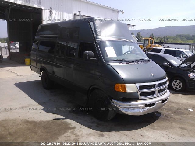 2B6LB31Z8YK159031 - 2000 DODGE RAM VAN B3500 GREEN photo 1