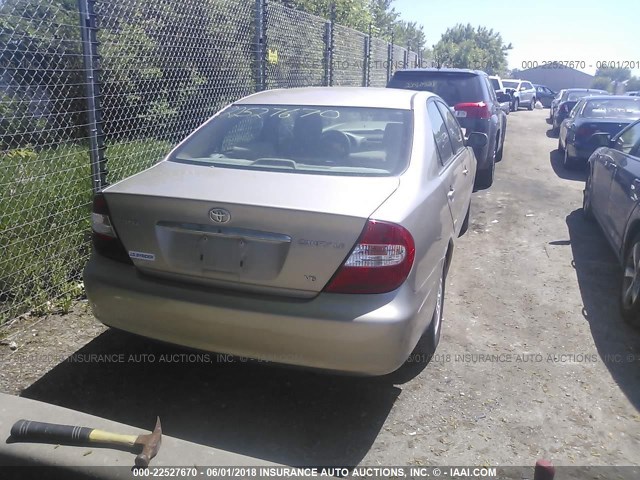 4T1BF32K03U059615 - 2003 TOYOTA CAMRY LE/XLE/SE Qızıl foto 4
