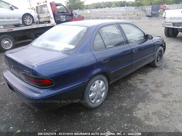 1Y1SK5269VZ428116 - 1997 GEO PRIZM LSI BLUE photo 4