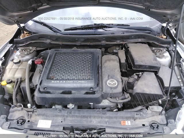 JM1BL1H47A1353165 - 2010 MAZDA SPEED 3 银色 照片 10
