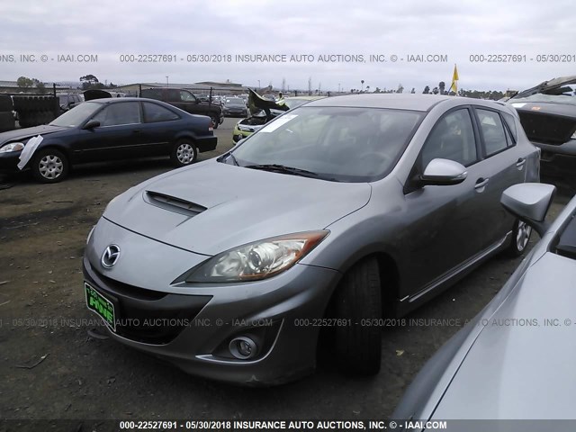 JM1BL1H47A1353165 - 2010 MAZDA SPEED 3 SILVER photo 2