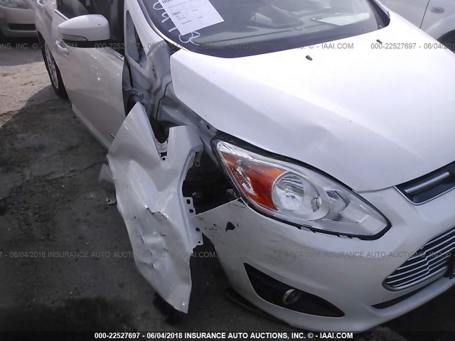 1FADP5BU3DL545646 - 2013 FORD C-MAX SEL WHITE photo 6