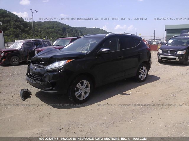 KM8JUCAC8DU739968 - 2013 HYUNDAI TUCSON GLS/LIMITED შავი ფოტო 2