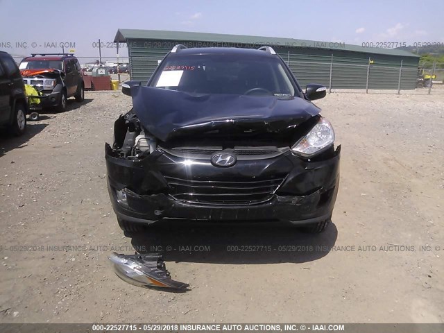KM8JUCAC8DU739968 - 2013 HYUNDAI TUCSON GLS/LIMITED შავი ფოტო 6
