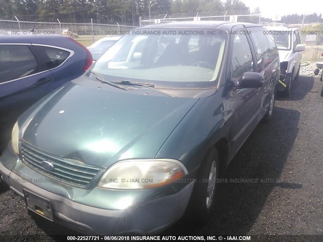 2FMZA51431BA14165 - 2001 FORD WINDSTAR LX GREEN photo 2