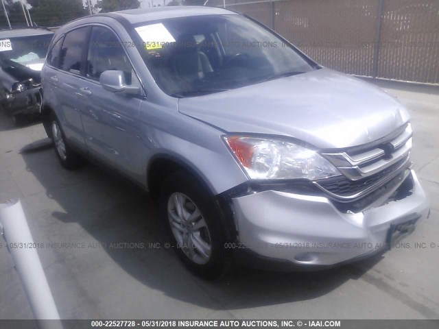 5J6RE4H74BL068654 - 2011 HONDA CR-V EXL SILVER photo 1