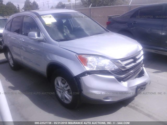 5J6RE4H74BL068654 - 2011 HONDA CR-V EXL SILVER photo 6