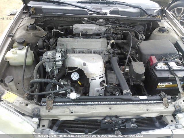 4T1BG22KX1U068102 - 2001 TOYOTA CAMRY CE/LE/XLE ბეჟი ფოტო 10