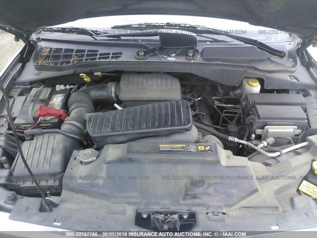 1D8HB38N27F572663 - 2007 DODGE DURANGO SXT GRAY photo 10