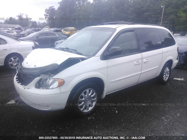 2C4GP74L23R180812 - 2003 CHRYSLER TOWN & COUNTRY EX WHITE photo 2