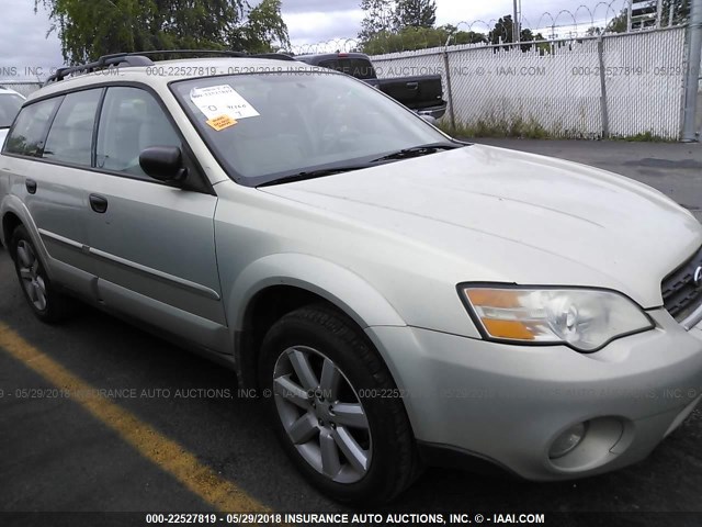 4S4BP61C967344812 - 2006 SUBARU LEGACY OUTBACK 2.5I YELLOW photo 1