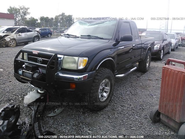 4TAWN72N2XZ486907 - 1999 TOYOTA TACOMA XTRACAB BLACK photo 2