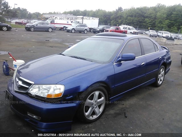 19UUA56883A018495 - 2003 ACURA 3.2TL TYPE-S BLUE photo 2