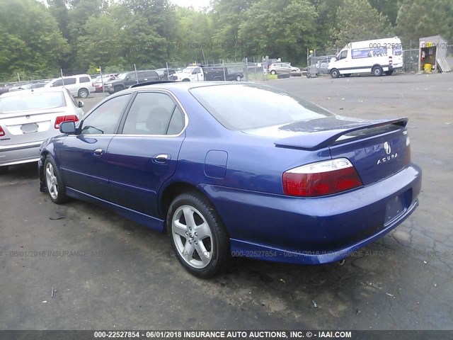 19UUA56883A018495 - 2003 ACURA 3.2TL TYPE-S BLUE photo 3