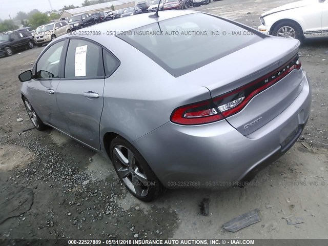 1C3CDFEB8ED723954 - 2014 DODGE DART GT GRAY photo 3