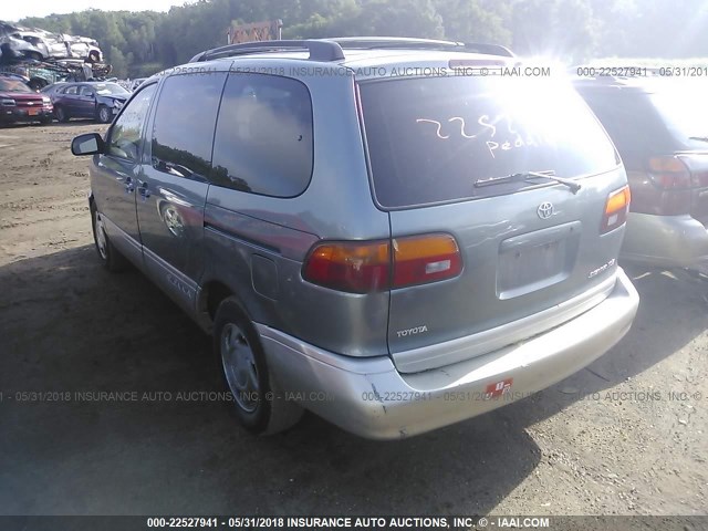 4T3ZF13C0YU258141 - 2000 TOYOTA SIENNA LE/XLE TEAL photo 3