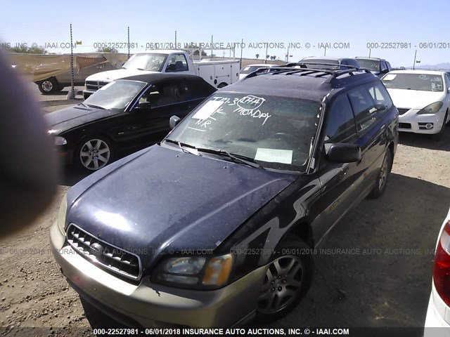 4S3BH675737656911 - 2003 SUBARU LEGACY OUTBACK AWP 深蓝色 照片 2