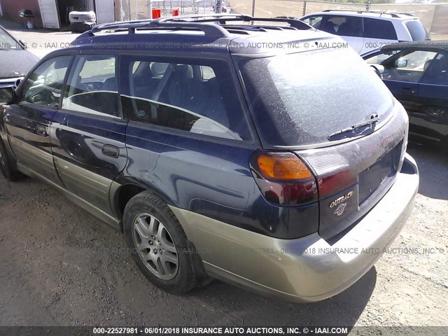 4S3BH675737656911 - 2003 SUBARU LEGACY OUTBACK AWP 深蓝色 照片 6
