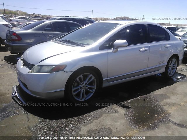 2HGFA55538H710012 - 2008 HONDA CIVIC SI SILVER photo 2