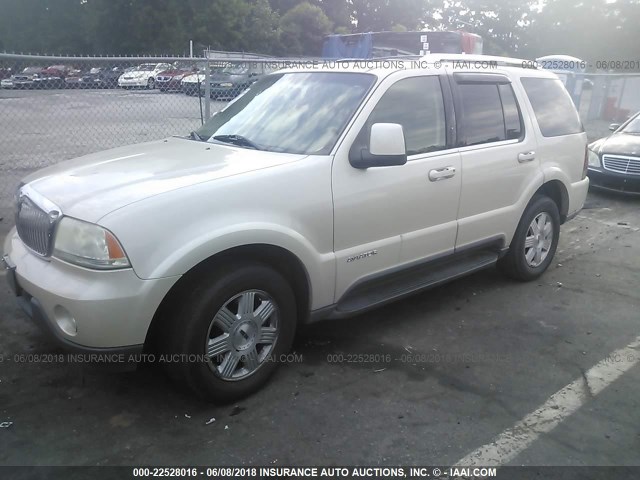 5LMEU68H45ZJ33573 - 2005 LINCOLN AVIATOR 奶油色 照片 2