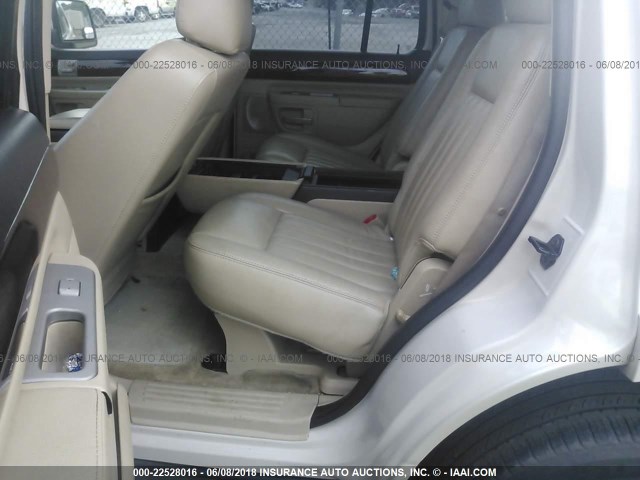 5LMEU68H45ZJ33573 - 2005 LINCOLN AVIATOR 奶油色 照片 8