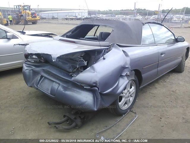 3C3EL45HXVT617634 - 1997 CHRYSLER SEBRING JX BLUE photo 4