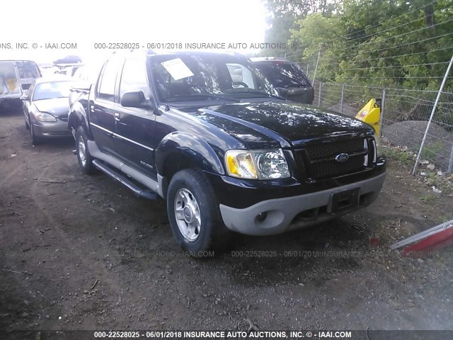 1FMZU67E52UD27162 - 2002 FORD EXPLORER SPORT TR  BLACK photo 1