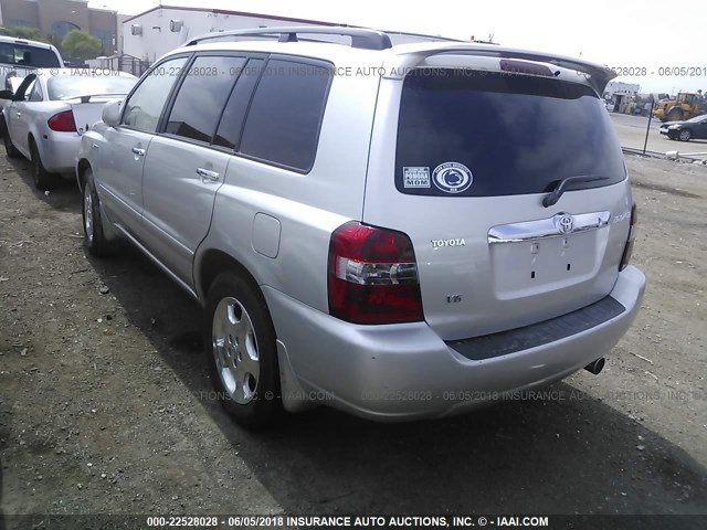 JTEGP21A070146191 - 2007 TOYOTA HIGHLANDER SPORT SILVER photo 3