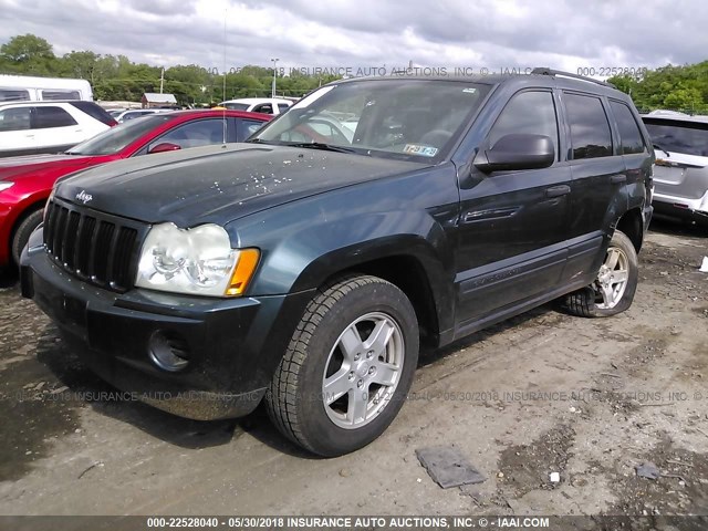 1J8GR48K65C691616 - 2005 JEEP GRAND CHEROKEE LAREDO/COLUMBIA/FREEDOM 绿色 照片 2