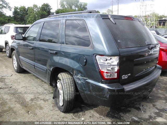 1J8GR48K65C691616 - 2005 JEEP GRAND CHEROKEE LAREDO/COLUMBIA/FREEDOM 绿色 照片 3