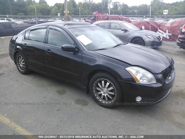 1N4BA41E05C875923 - 2005 NISSAN MAXIMA SE/SL BLACK photo 1