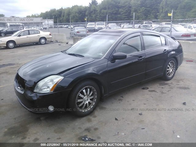 1N4BA41E05C875923 - 2005 NISSAN MAXIMA SE/SL BLACK photo 2