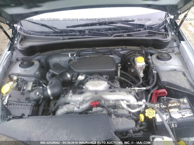 JF2SH6BC1AH795897 - 2010 SUBARU FORESTER XS Yaşıl foto 10