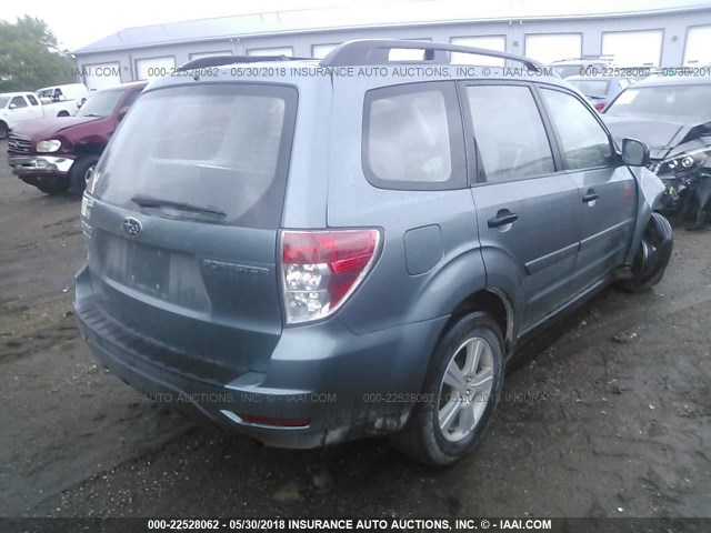 JF2SH6BC1AH795897 - 2010 SUBARU FORESTER XS Yaşıl foto 4