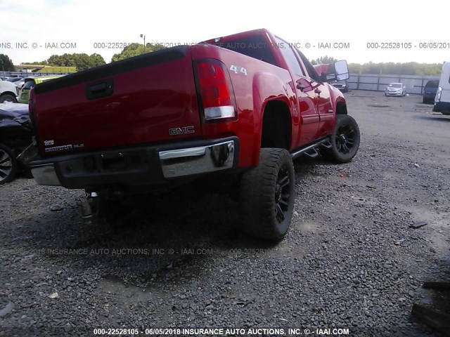 3GTP2VE73DG209228 - 2013 GMC SIERRA K1500 SLE RED photo 4