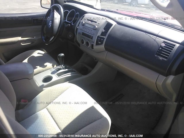 5TETU62N76Z238479 - 2006 TOYOTA TACOMA PRERUNNER ACCESS CAB RED photo 5