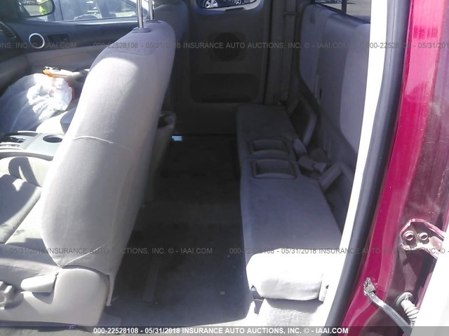 5TETU62N76Z238479 - 2006 TOYOTA TACOMA PRERUNNER ACCESS CAB RED photo 8