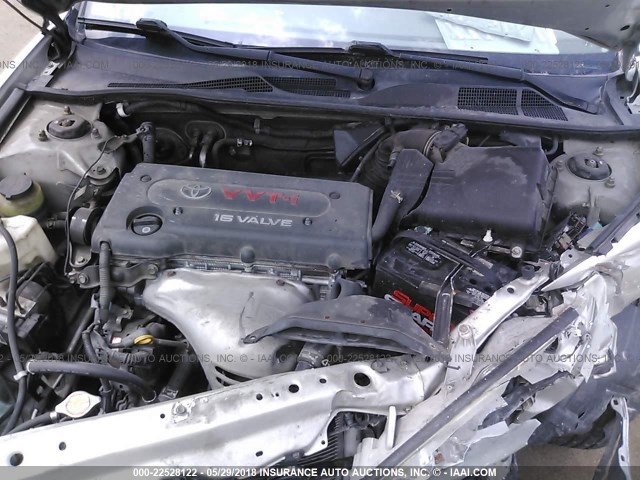 4T1BE32K65U051606 - 2005 TOYOTA CAMRY LE/XLE/SE ვერცხლისფერი ფოტო 10