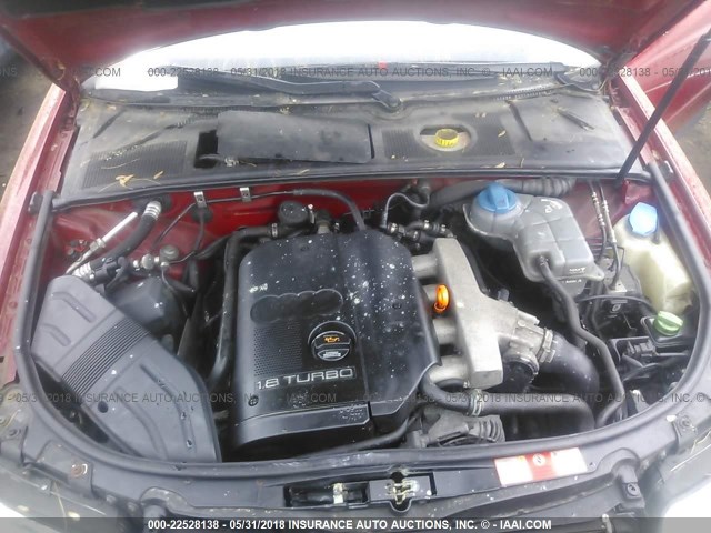 WAULC68E93A252686 - 2003 AUDI A4 1.8T QUATTRO RED photo 10