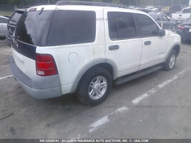 1FMZU62K12UD45543 - 2002 FORD EXPLORER XLS WHITE photo 4